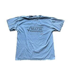 Math Whisperer Light Blue Graphic Tee